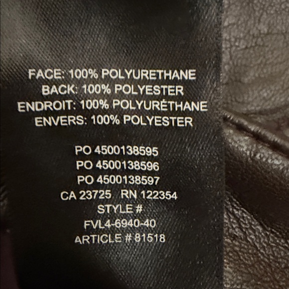 Aritzia Wilfred High Rise Faux Leather Pants Brown Size 4 - Picture 10 of 10